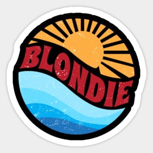 Graphic Proud Name Personalized Blondie Birthday 70s 80s 90s Vintage Style Sticker